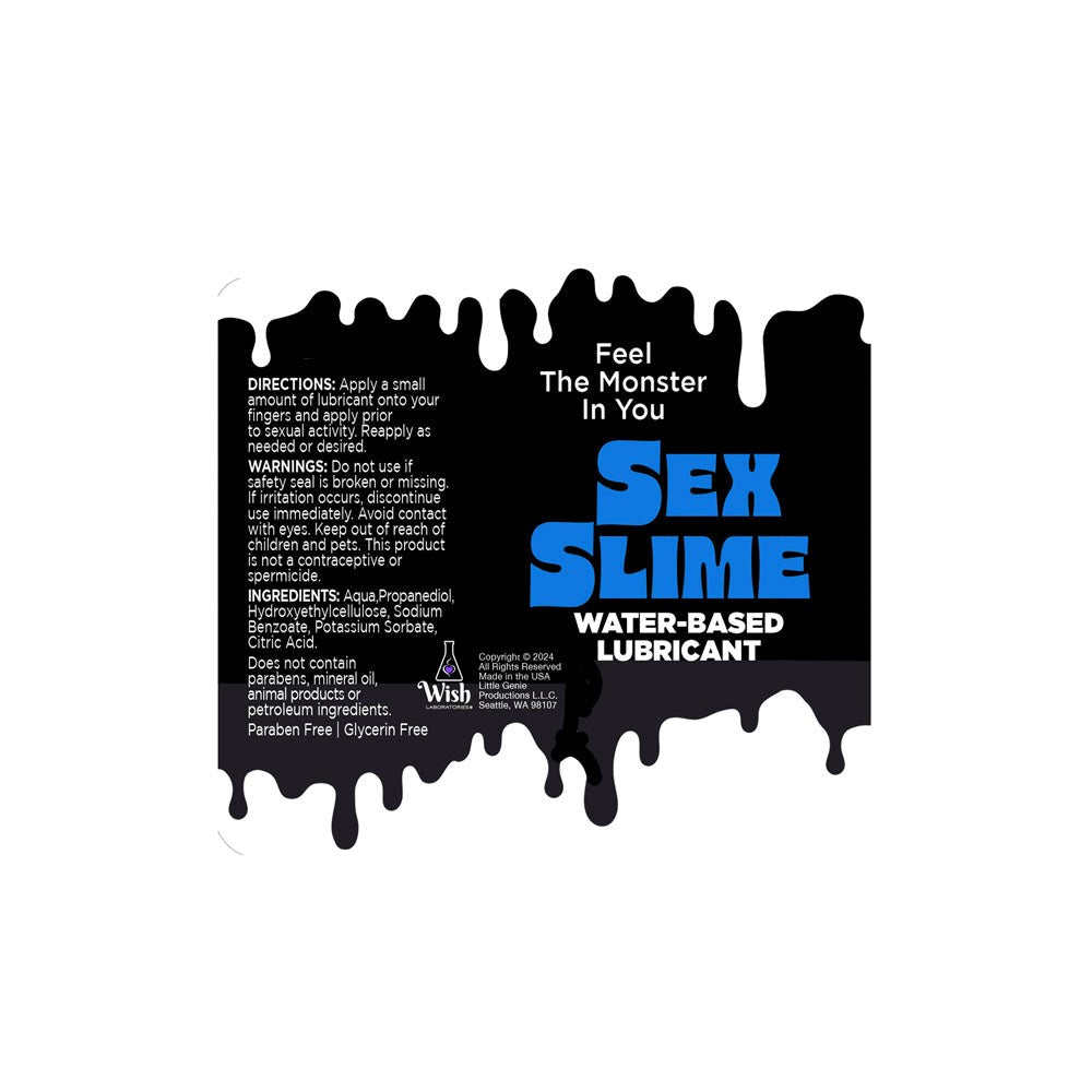 Little Genie Sex Slime Creature Water Based Lubricant Blue - - Water Based Lubes
