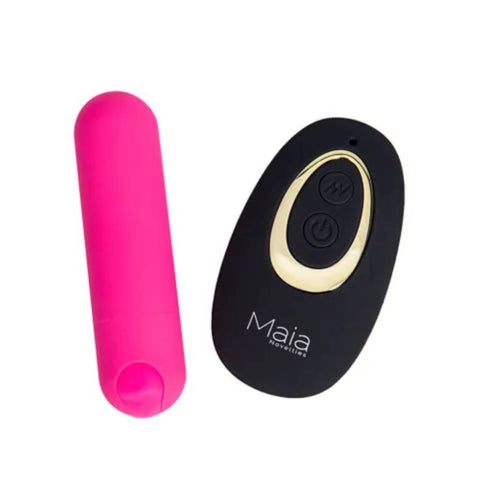 Maia Toys DATE NIGHT Pink Panty Vibrator USB Rechargeable Remote Control - Remote Control Vibrators