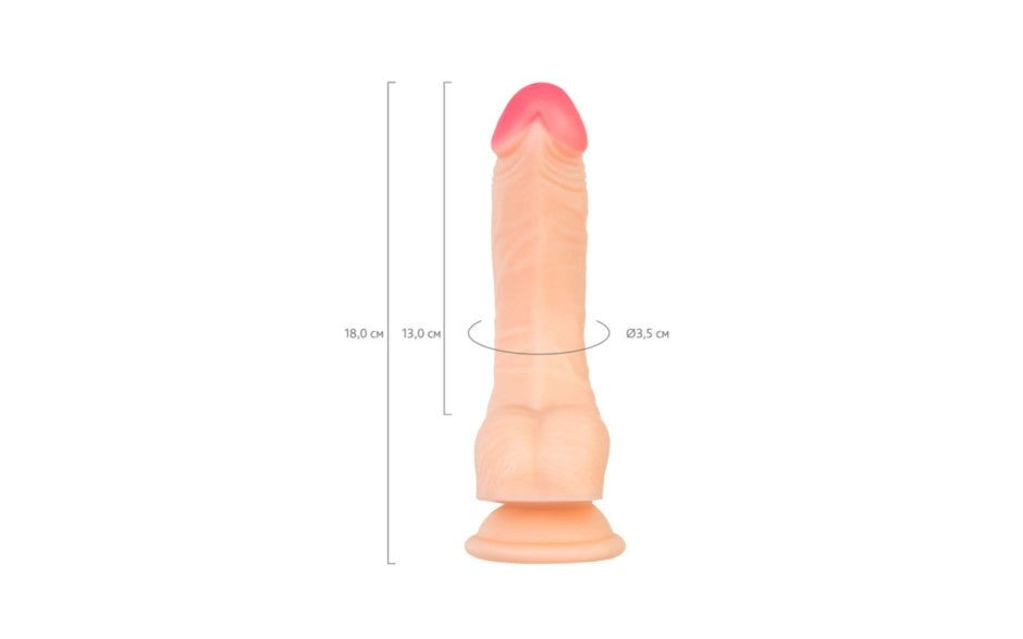 Shots Toys Real Stick Nude 18 cm Realistic Dildo Nash with Suction Cup - - Realistic Dildos