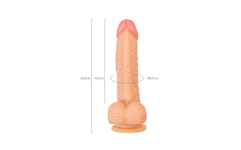 Shots Toys Real Stick Nude Realistic Dildo With Balls Cree Bendable Shaft - Realistic Dildos
