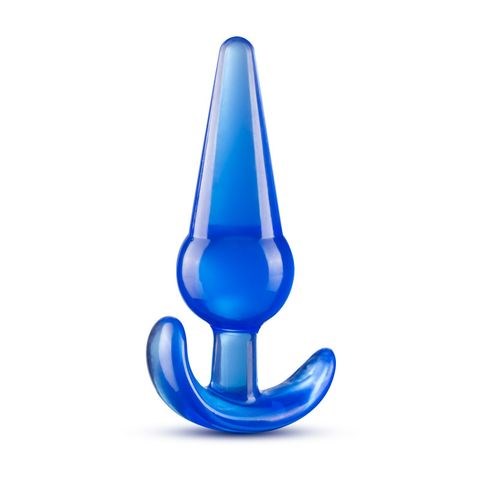 Blush Novelties B Yours Large Anal Plug 12.2cm Blue with Tapered Design - Butt Plugs