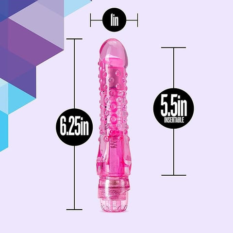 Blush Novelties Naturally Yours Bump N Grind Vibrating Dildo with Flexi Shaft - Vibrating Dildos