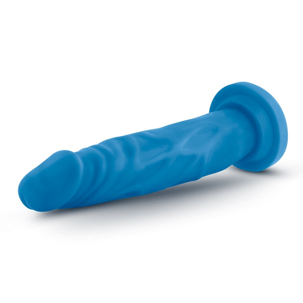 Blush Novelties Neo Dual Density Realistic Cock 19cm Neon Blue Dildo - - Realistic Dildos