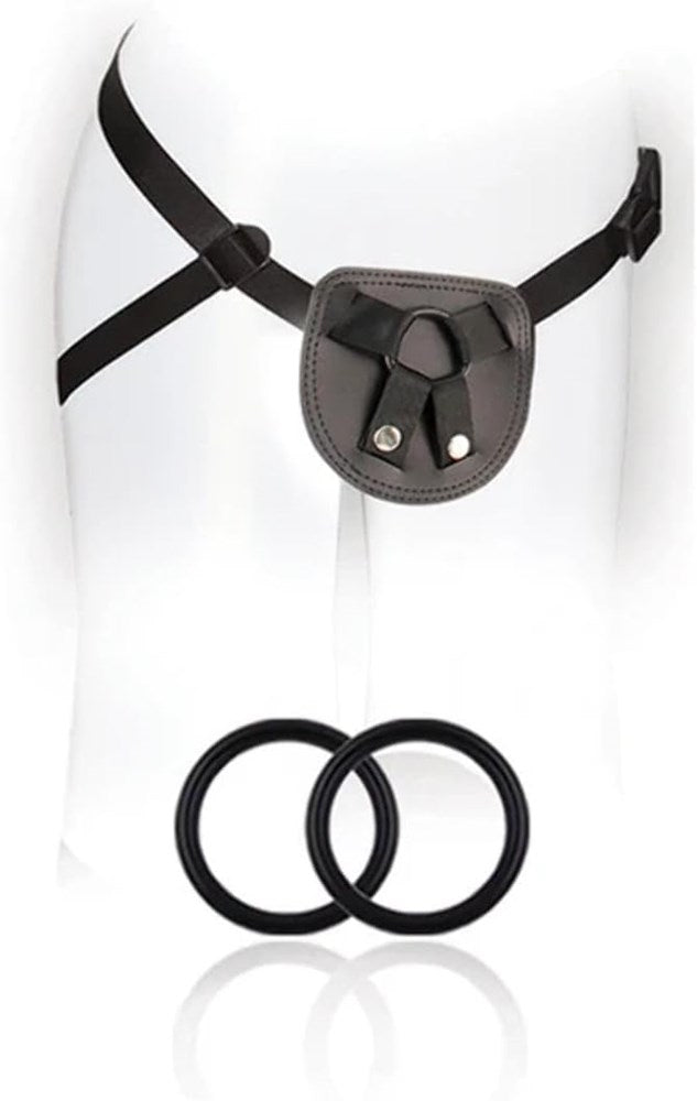 Blush Novelties SX For You Adjustable Strap On Harness Black Premium Comfort - Strap On Sextoys