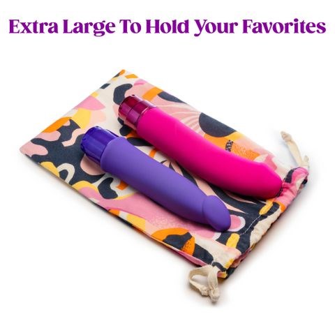 Blush Novelties The Collection Burst Cotton Toy Storage Bag - - Vibrator Accessories