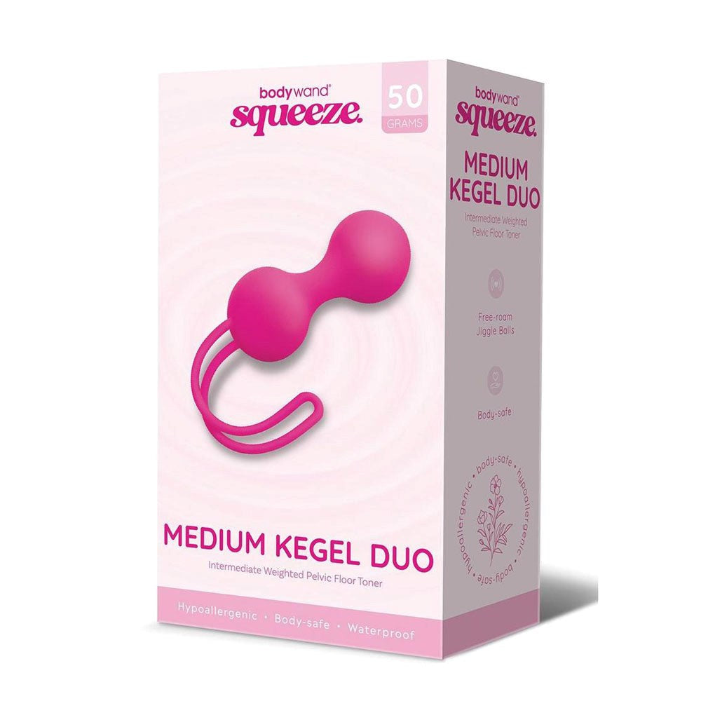 Xgen Products Bodywand Squeeze Medium Kegel Duo Balls Pink Pelvic Training - - Love Eggs and Kegel Exercisers