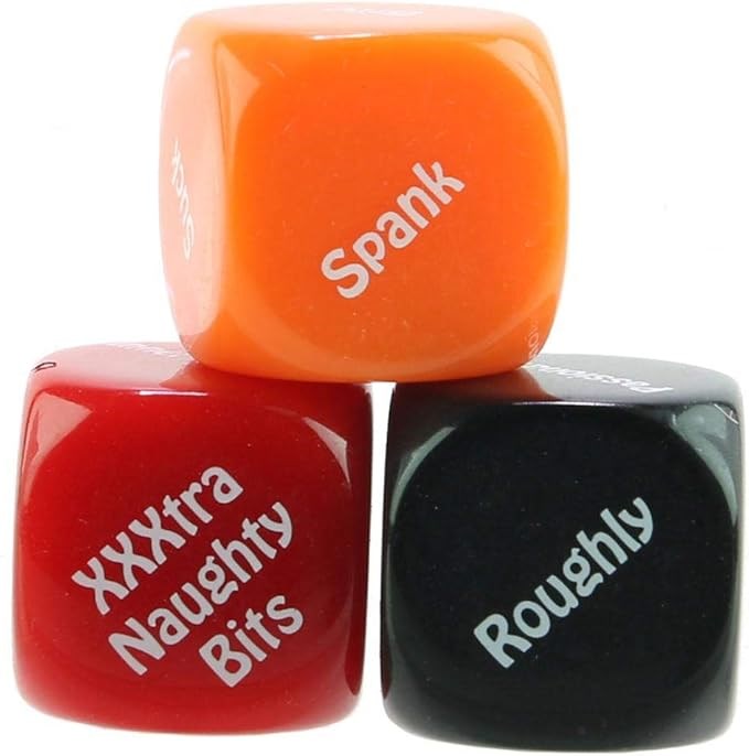 Creative Conceptions Naughty Nights Raunchy Dare Dice Game Three Dice Set - - Sex Games, Coupons and Tricks