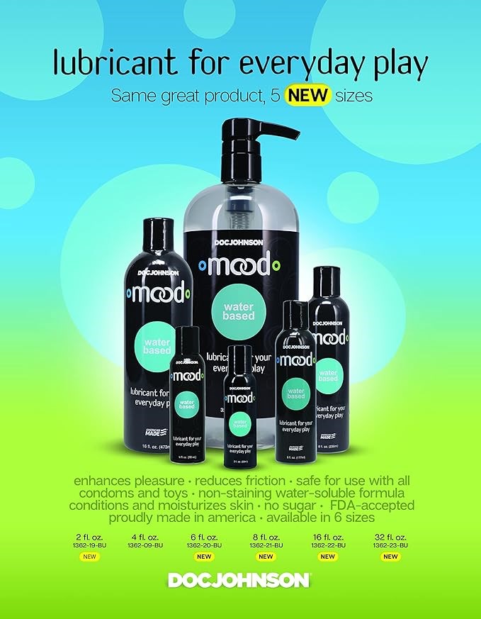 Doc Johnson Mood Lube Water Based Lubricant 232ml - - Water Based Lubes
