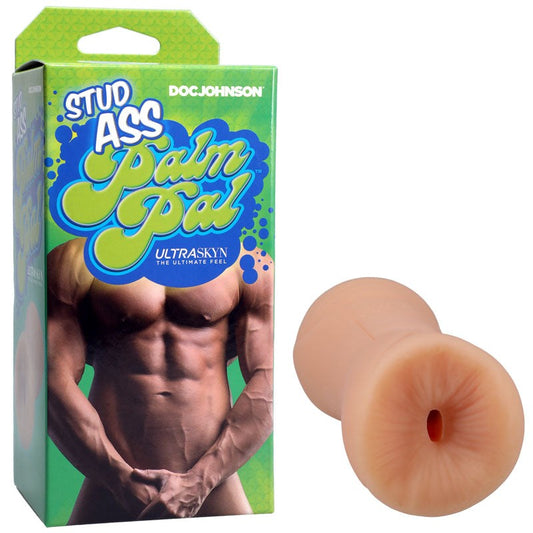 Doc Johnson Palm Pal Stud Ass UltraSkyn Male Stroker Flesh - - Masturbators and Strokers
