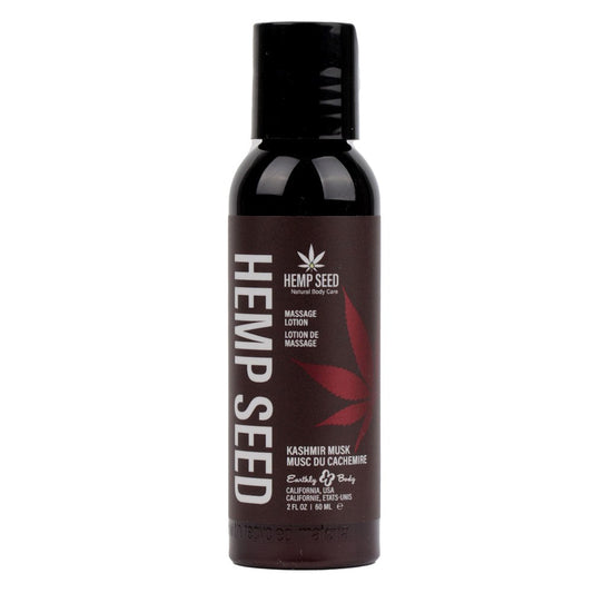 Earthly Body Hemp Seed Scented Adult Massage Lotion 59 ml Intimate Massage - - Massage Oils and Lubricants