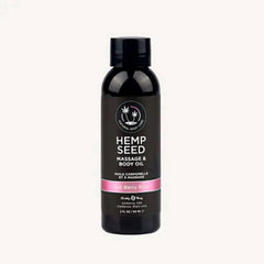 Earthly Body Hemp Seed Scented Massage and Body Oil 59 ml - - Massage Oils and Lubricants