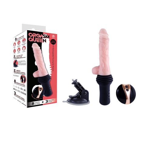 NANMA Corporation Excellent Power Orgasm Queen Remote Vibrating Thrusting Dildo - Sex Machines