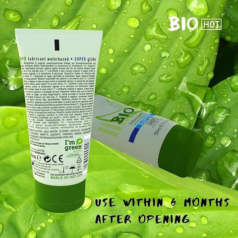 Hot Ero HOT BIO Super Water Based Lubricant 100ml Organic - Water Based Lubes