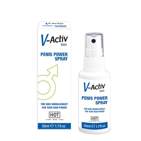 Hot Ero HOT V Activ Penis Power Enhancer Spray for Men 50ml - Delay and Excite Sprays