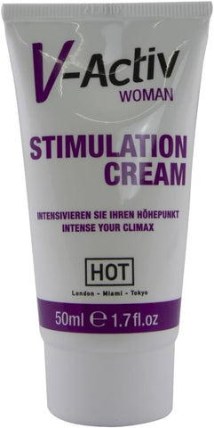 Hot Ero HOT V Activ Stimulation Enhancer Cream for Women 50ml - Delay and Excite Sprays