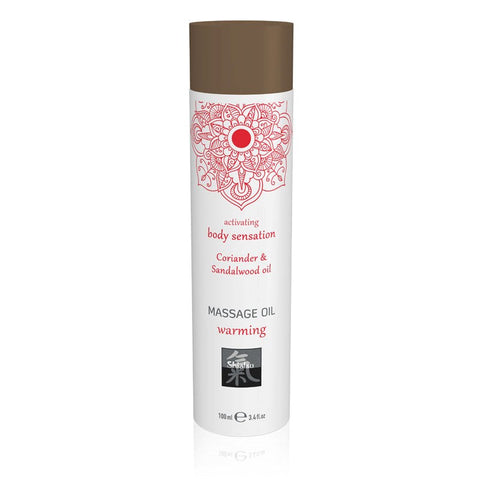 Hot Ero SHIATSU Coriander Sandalwood Warming Massage Oil 100ml Premium - Massage Oils and Lubricants