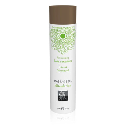 Hot Ero SHIATSU Lotus & Coconut Scented Stimulation Massage Oil 100ml Superior Absorption Formula - Massage Oils and Lubricants