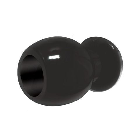 Icon Brands The 9s Port Hole Hollow Butt Plug Black with Tunnel Design - - Butt Plugs