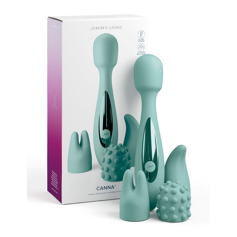 Pipedream Products JimmyJane Canna Vibrating Body Wand Massager Teal Wand - Body Wands
