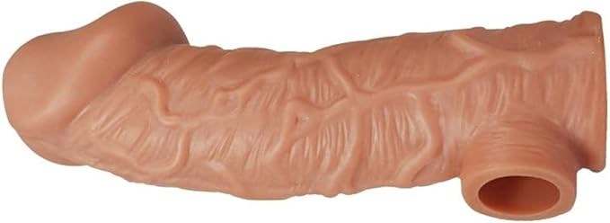 Kokos Mens Penis Extension Sleeve 1 Large Flesh with TPE Construction - - Penis Sleeves and Extenders