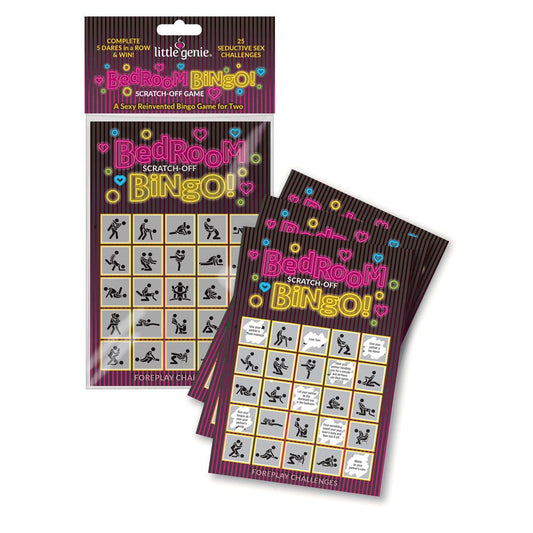 Little Genie Bedroom Bingo Foreplay Scratcher Card - - Party Gifts and Novelties
