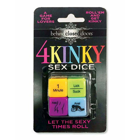 Little Genie Behind Closed Doors 4 Kinky Sex Dice Game For Couples with Four Color Coded Dice - Sex Games, Coupons and Tricks