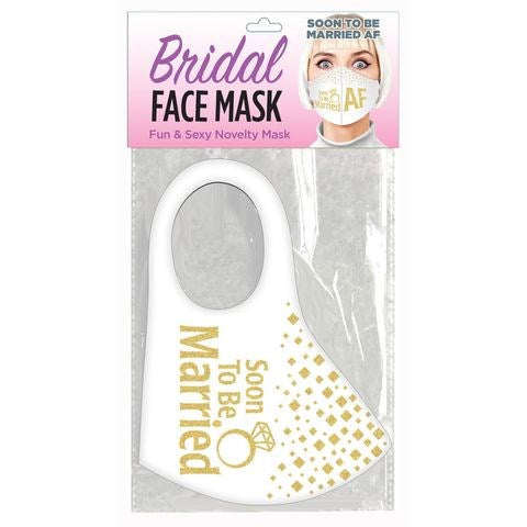 Little Genie Bridal Face Soon To Be Married AF Novelty Mask - Masks And Blindfolds