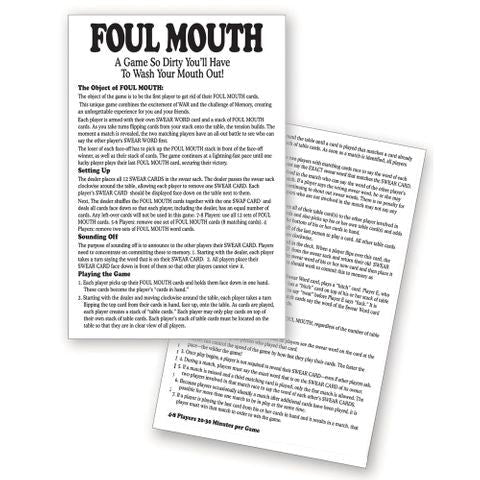 Little Genie Foul Mouth Adult Novelty Card Game - Sex Games, Coupons and Tricks