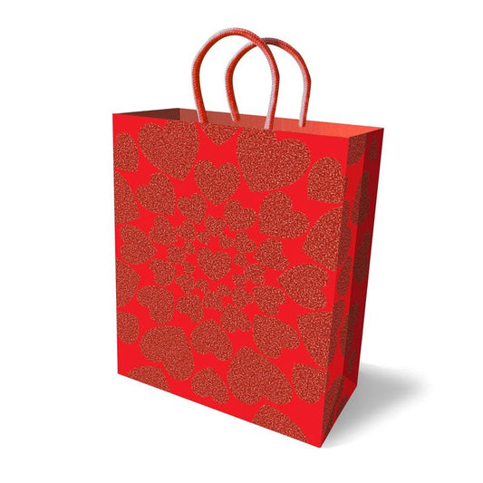 Little Genie Glitter Hearts Novelty Gift Bag - - Party Gifts and Novelties