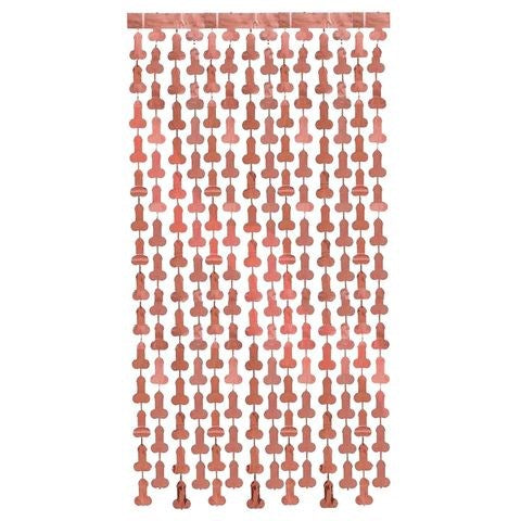 Little Genie Glitterati Novelty Party Penis Foil Curtains 2 Pack - Party Gifts and Novelties