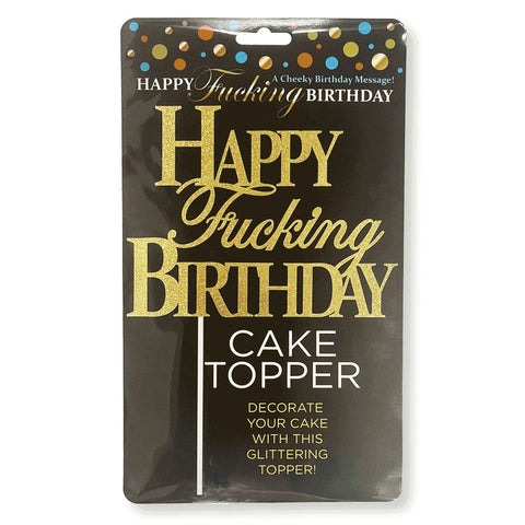 Little Genie Happy Fucking Birthday Novelty Cake Topper - Party Gifts and Novelties