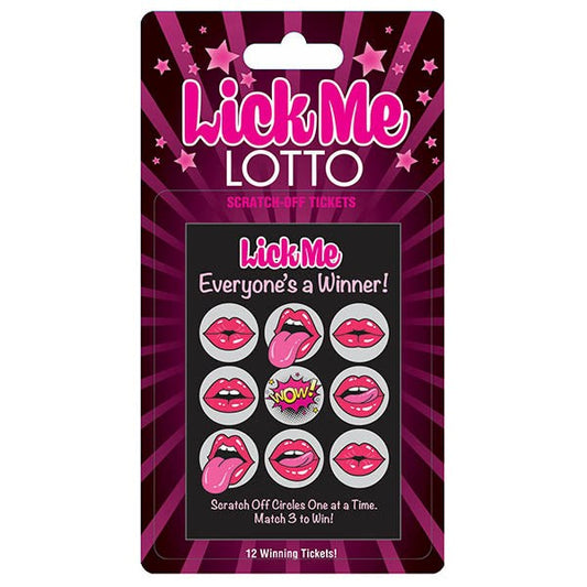 Little Genie Lick Me Lotto Naughty Scratcher Interactive Adult Game Cards - - Party Gifts and Novelties