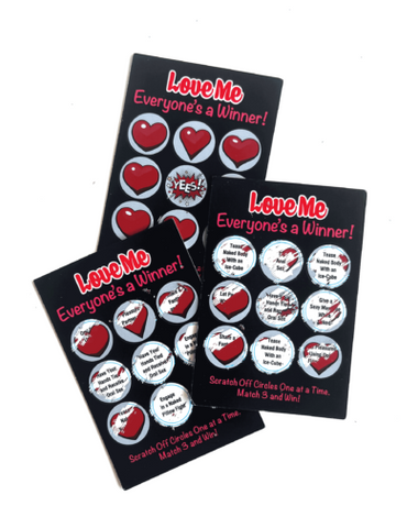 Little Genie Love Me Lotto Naughty Scratcher Romance Game Set - Party Gifts and Novelties
