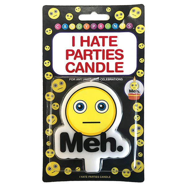 Little Genie Meh I Hate Parties Novelty Candle - - Party Gifts and Novelties