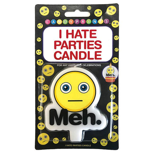 Little Genie Meh I Hate Parties Novelty Candle - - Party Gifts and Novelties