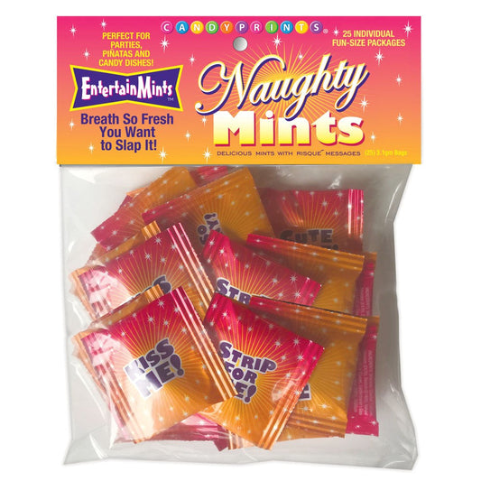 Little Genie Party Favours Naughty Mints Bulk Bag Of 25 Packs - - Party Gifts and Novelties