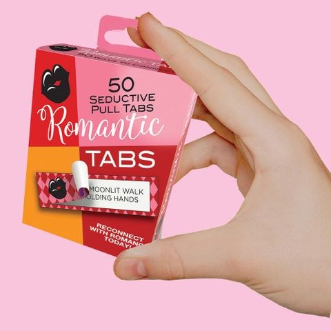 Little Genie Romantic Tabs Set Of 50 Adult Suggestions - Party Gifts and Novelties