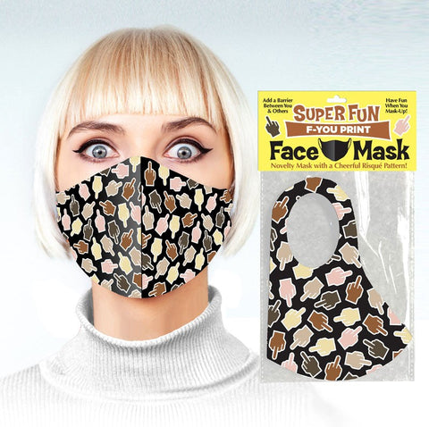 Little Genie Super Fun FU Finger Novelty Face Mask - Masks And Blindfolds