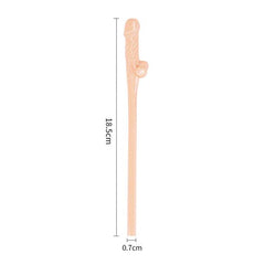 Lovetoy Jokes and Parties Original Willy Dicky Straws Flesh - - Party Gifts and Novelties