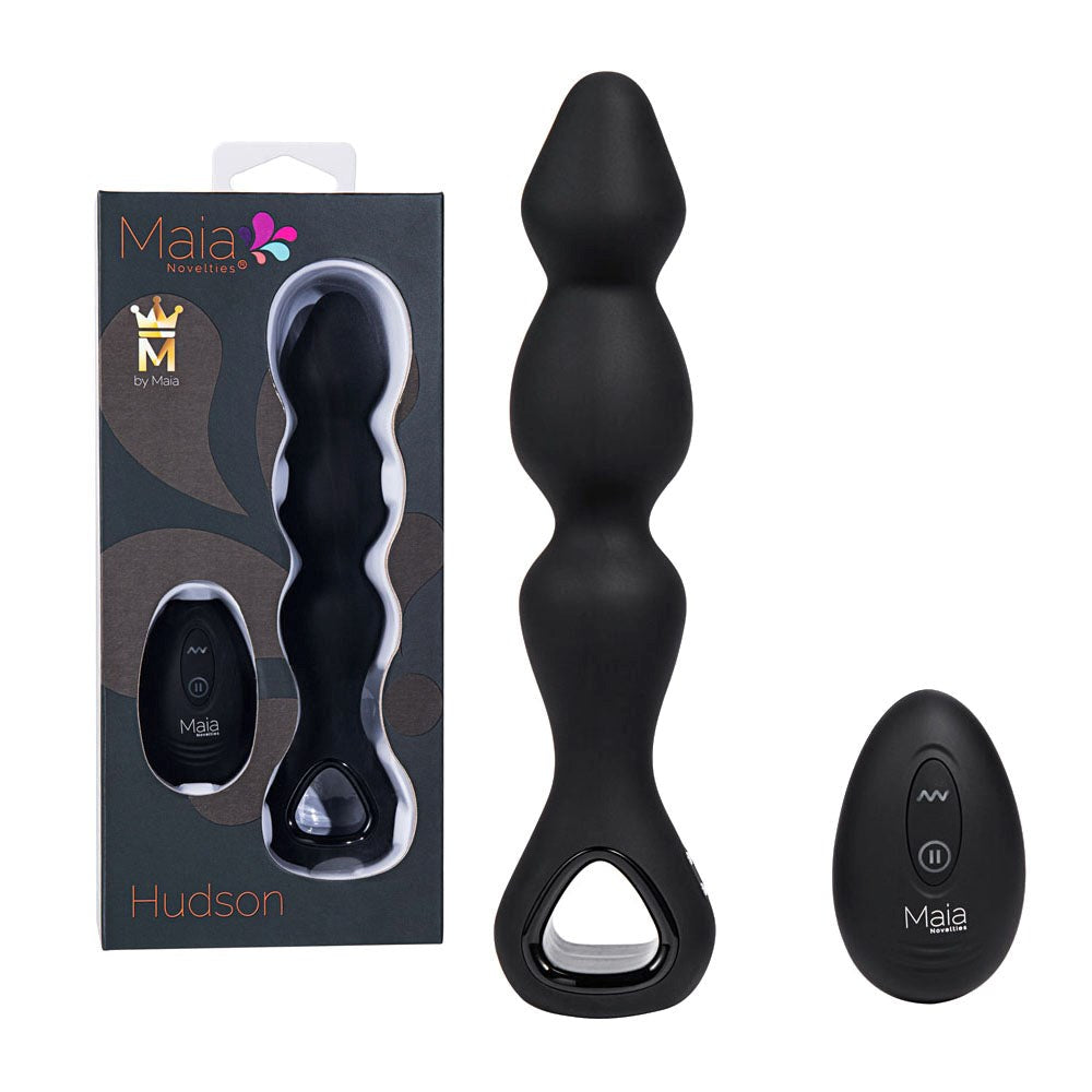 Maia Toys Maia HUDSON Wireless Remote Controlled Anal Vibrator Black - - Anal Vibrators