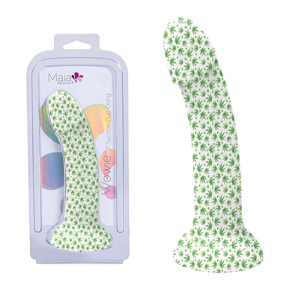 Maia Toys WOWIE Glow In Dark Realistic Dong White Medical Grade Dildo - - Realistic Dildos