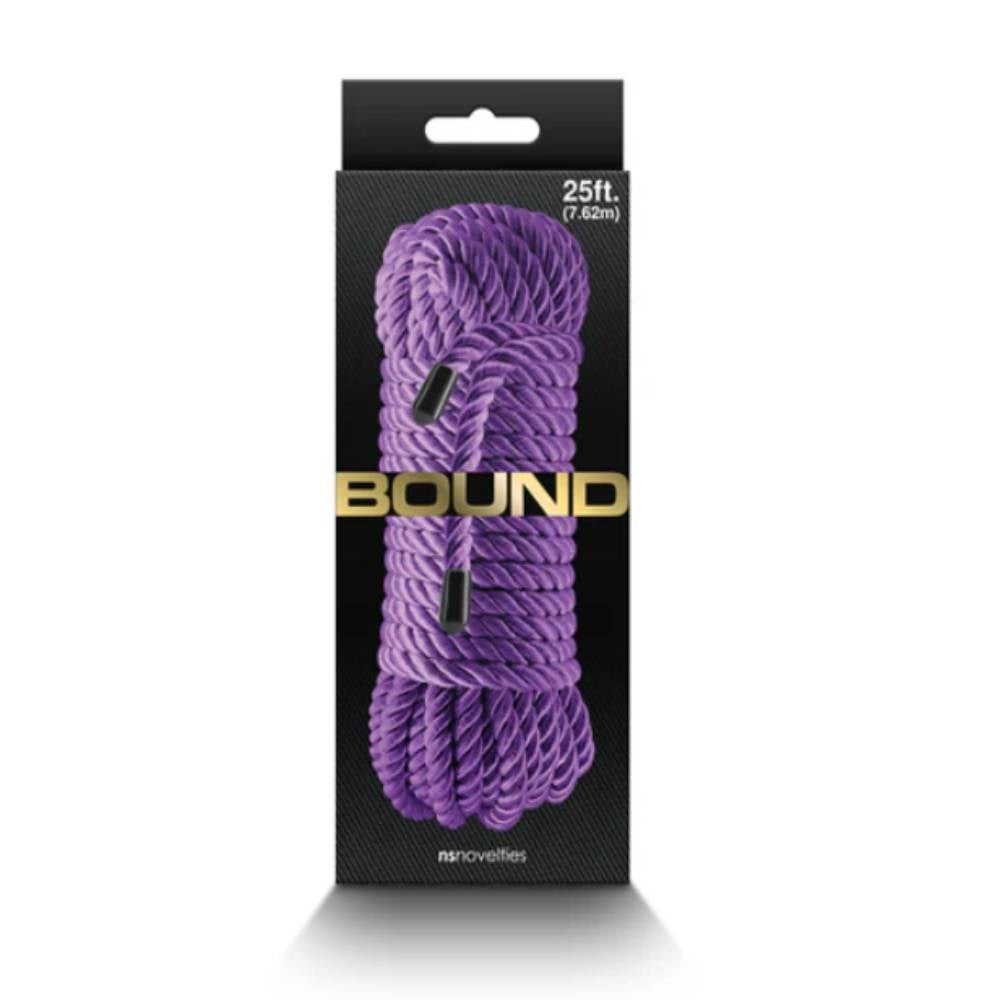 NS Novelties Bound BDSM Play Bondage Rope 25 Foot Premium Polyester - - Cuffs And Restraints
