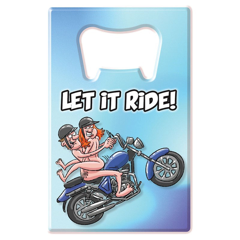 Ozze Creations Let It Ride Novelty Bottle Opener Premium Entertaining Design - - Party Gifts and Novelties