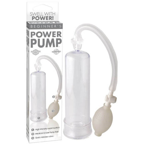 Pipedream Beginners Power Mens Penis Pump with Adjustable Cock Ring - Penis Pumps And Stretchers