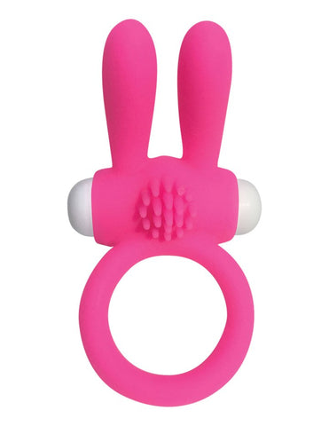 Pipedream Products Pipedream Neon Rabbit Vibrating Cock Ring Pink Dual Partner - Vibrating Cock Rings
