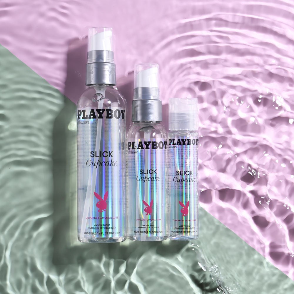 Evolved Playboy Pleasure SLICK Cupcake Flavoured Water Based Lubricant - Water Based Lubes