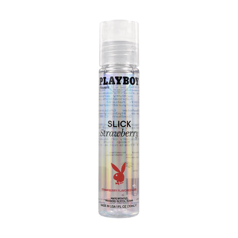 Evolved Playboy Pleasure SLICK Strawberry Flavoured Water Based Lubricant - Water Based Lubes