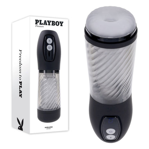 Evolved Playboy Pleasure WHIRLWIND Rechargeable Male Masturbator Dual Action - Masturbators and Strokers