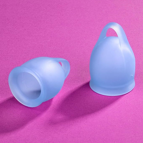 Satisfyer Feel Confident Silicone Menstrual Cups Set of 2 Dark Blue Medical Grade - Menstrual Cups