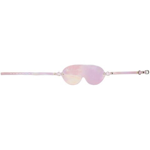 Shots Toys OUCH Paris Collection BDSM Play Blindfold Pink Premium Sensory - Masks And Blindfolds
